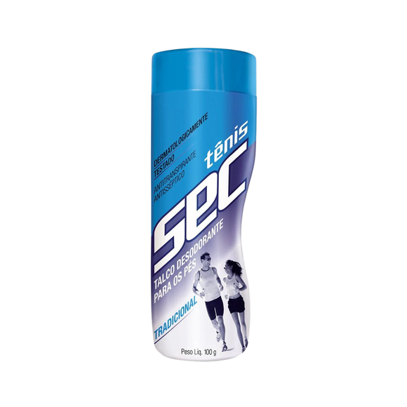 Tenis Sec Talco Para Pies Tradicional 100g