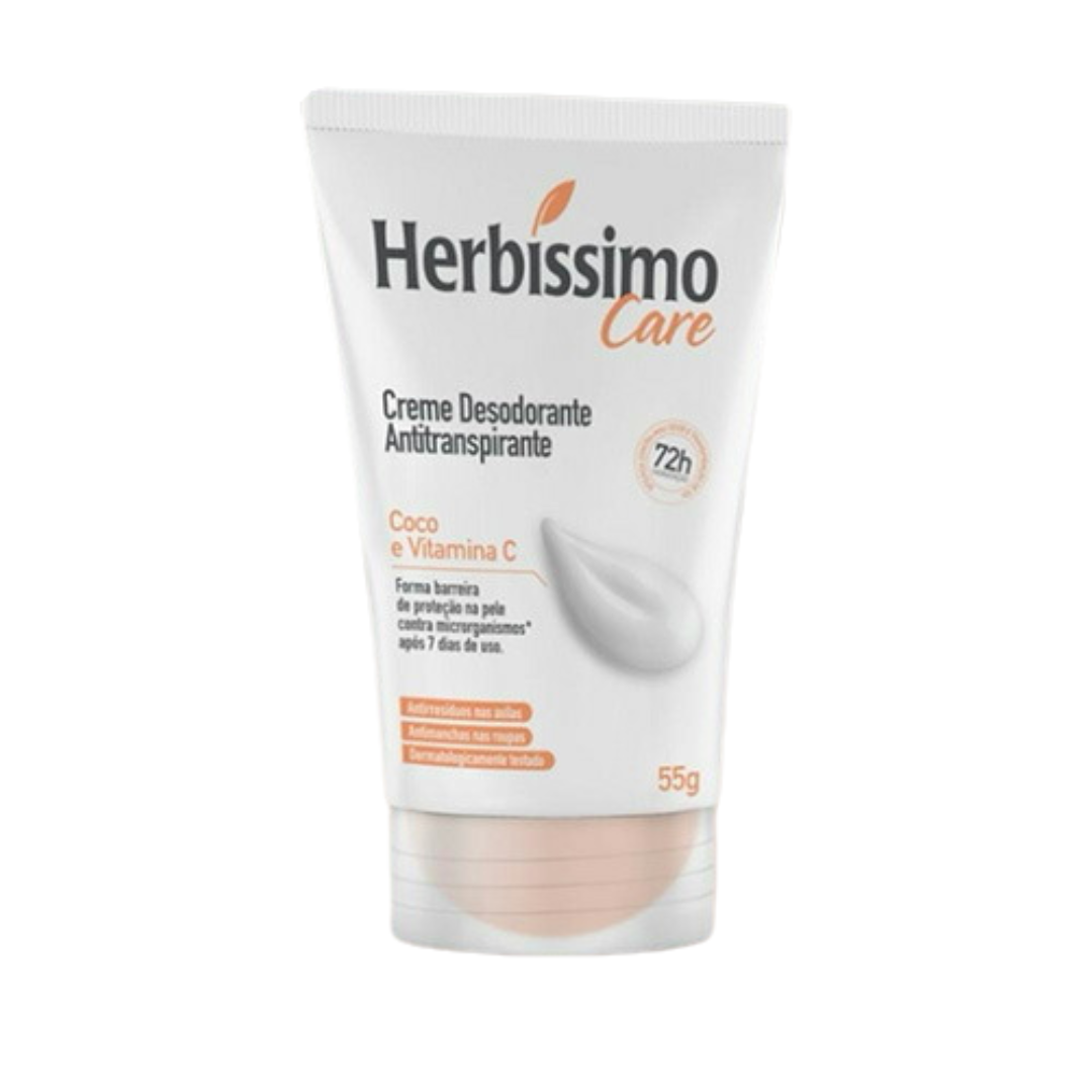 Herbissimo Care Coco E Vitamina C Desodorante Em Creme 55g