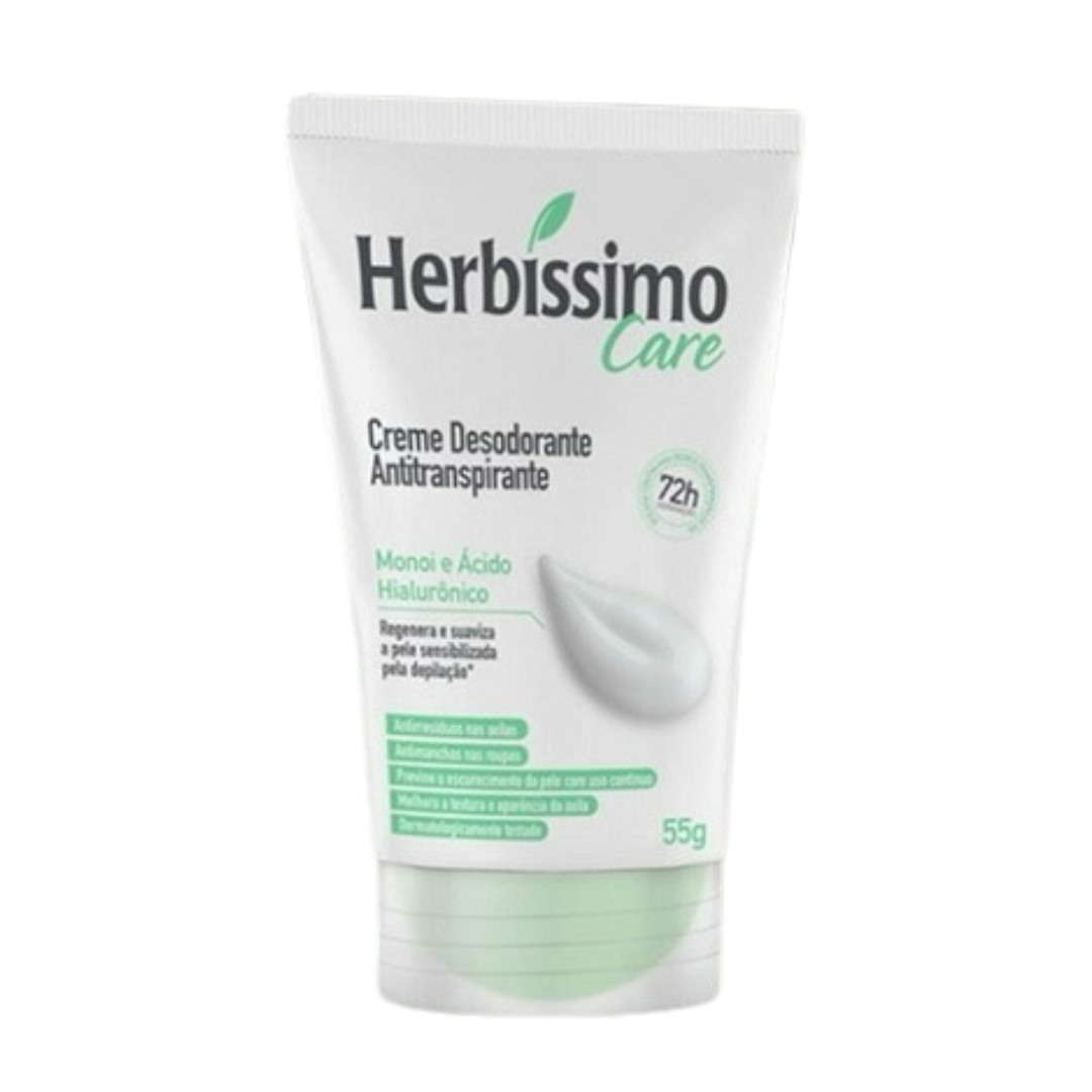 Herbissimo Care Monoi E Acido Hialuronico Desodorante Em Creme 55g