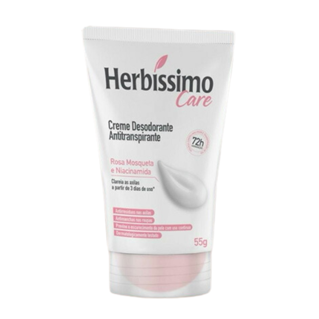 Herbissimo Care Rosa Mosqueta E Niacinamida Desodorante Em Creme 55g