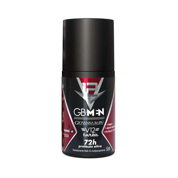 Gb Men V12 Turbo Desodorante Roll On 50ml