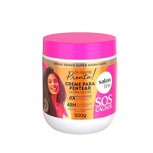 Salon Line Sos Cachos De Repente Pronta Creme para pentear 500g