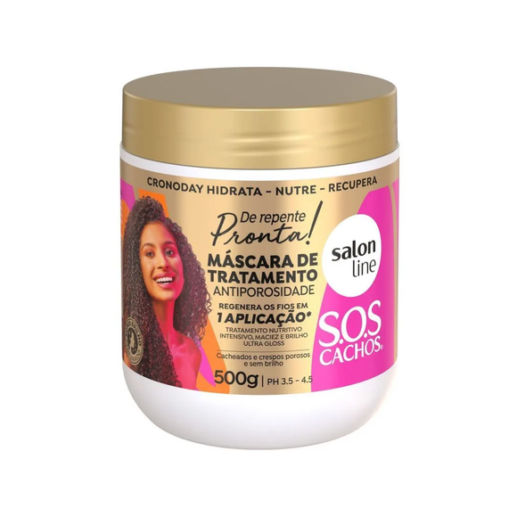 Salon Line Sos Cachos De Repente Pronta Mascara De Tratamento 500g
