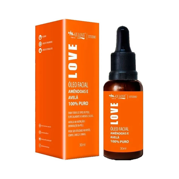 Max Love Amendoas E Avela Oleo Facial 30ml