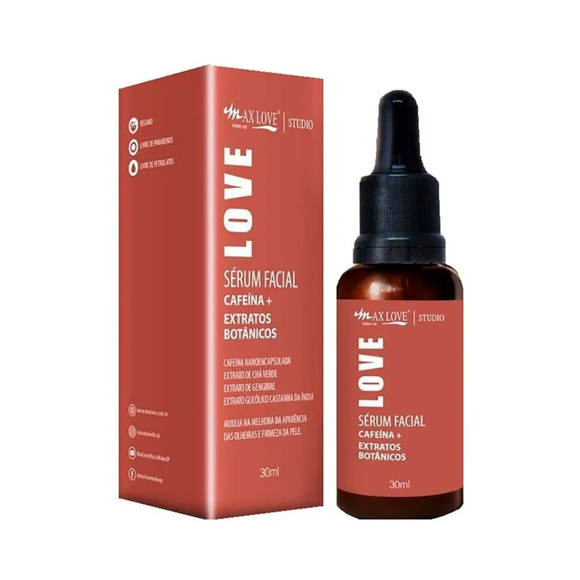 Max Love Cafeina Extratos Botanicos Serum Facial 30ml