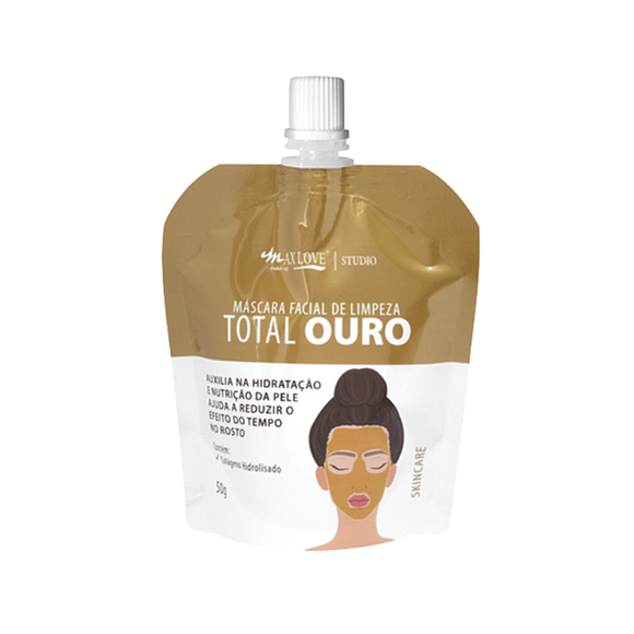 Max Love Mascara Facial De Limpeza Ouro 50g