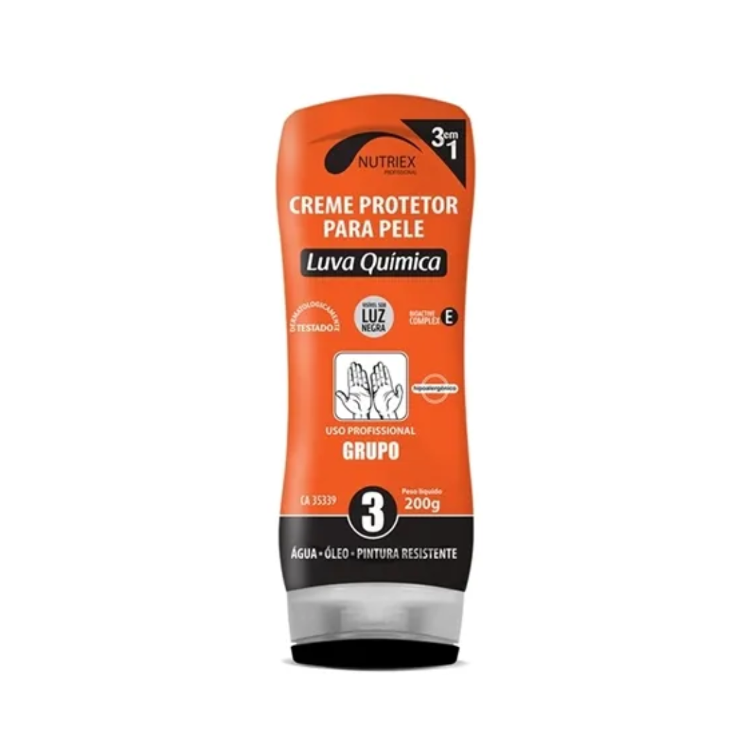 Nutriex Luva QuiMica Creme Protetor Para Pele 200g