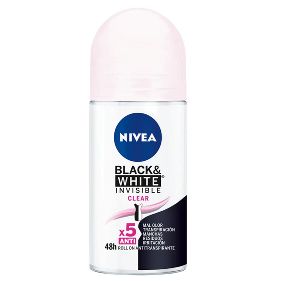 Nivea Invisible Clear roll-on deodorant 50ml