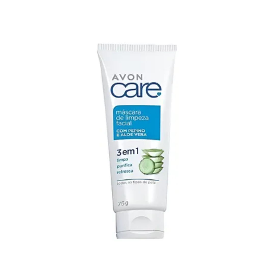 Avon Care Mascara De Limpeza Facial Com Pepino E Aloe Vera 75g
