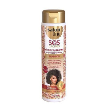 Salon Line Sos Cachos Ricino E Queratina Shampoo  300ml