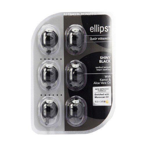 Ellips Hair Vitamin Kemiri Aloe Vera Oil X 6 Black