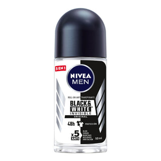 Nivea Men Black & White Invisible Desodorante roll on 50ml