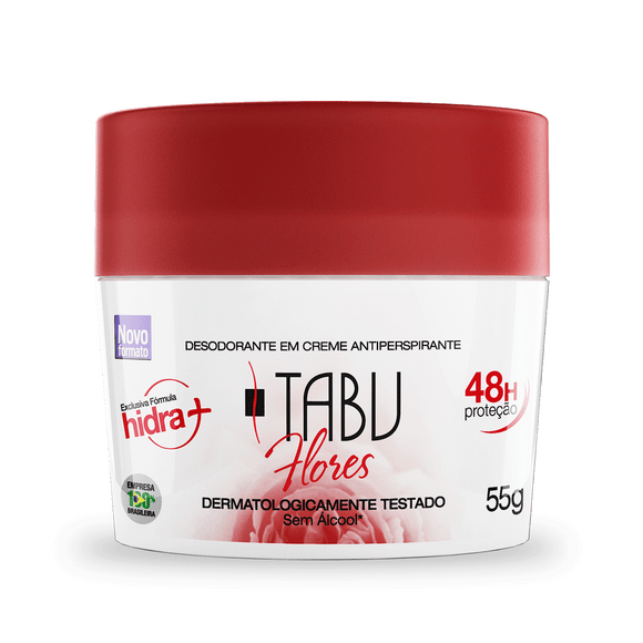 Tabu Flores Crema Antitranspirante 55g