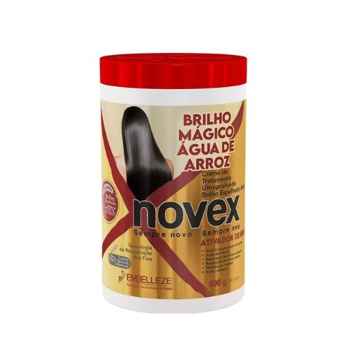 Novex BrilhoMagico Agua de arroz tratamento 400g
