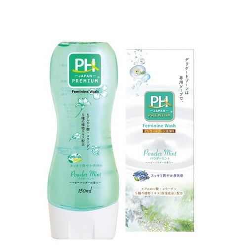 PH JAPAN FEMININE WASH MENTA EN POLVO FRESCA 150ml (CAJA VERDE)