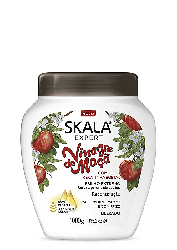 Skala Vinagre De Maca Com Keratina Vegetal Creme de Tratamento 1kg